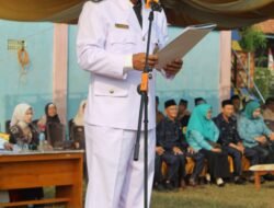 Pemdes Raja Gelar Upacara Peringatan HUT ke-81 RI