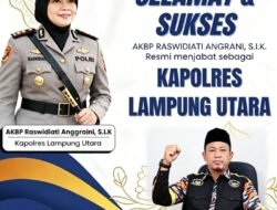 Polres Lampung Utara Gelar Upacara Penyerahan Tunggul Kesatuan “Wira Bhakti Bumi Ragem Tunas