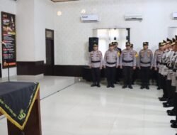 Kapolres Lampung Utara Pimpin Upacara Sertijab Wakapolres, Kabag Ops dan Kapolsek 