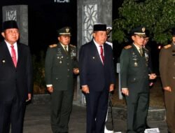 Danrem 044/Gapo Bersama Forkopimda Sumsel Mengikuti Renungan Suci di TMP Ksatria Ksetra Siguntang