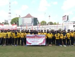 Semarak Hari Jadi ke-78 Polwan, Jajaran Polwan Polda Sumsel Peduli Kebersihan Lingkungan