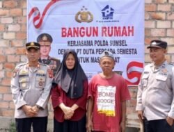 Sinergi Polri dan Swasta, Polda Sumsel Inisiasi Bedah Rumah Warga Kurang Mampu di Banyuasin