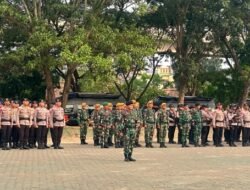 Polda Sumsel Perkuat Sinergi TNI-Polri dalam Pengamanan Kunjungan RI 1 di Sumsel