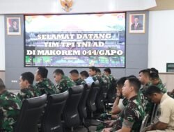 Tim Penilai Internal TNI AD Laksanakan Pemantauan Satker Berpredikat WBK di Lingkungan Korem 044/Gapo