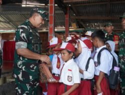 Danrem 044/Gapo Hadiri Peresmian Jembatan Gantung Garuda Merah Putih Kuala Duabelas