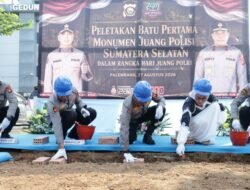 Kapolda Sumsel Pimpin Peletakan Batu Pertama Monumen Juang, Perkuat Nilai Sejarah Kepolisian