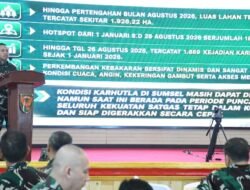 Perkuat Pencegahan di Sumsel, Danrem 044/Gapo Gencarkan Penyuluhan Tentang Karhutla