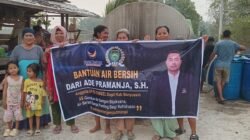 Ade pramanja anggota DPRD SUMSEL SALURKAN BANTUAN AIR BERSIH UNTUK WARGA KAB BANYUASIN YANG TERDAMPAK KEKERINGAN