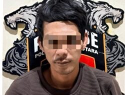 Polres Lampung Utara Amankan Pria Bawa Dua Badik Usai Terlibat Keributan di Konter Ponsel