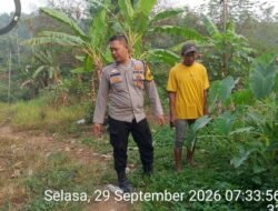 Dukung Swasembada Pangan, Bhabinkamtibmas Betung Ajak Warga Jalankan Program P2B