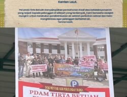 Apresiasi KEJARI Banyuasin FRIC Sumsel Soroti Kinerja PDAM Tirta Betuah Yang Semakin Buruk Warga Kembali Pasang Spanduk