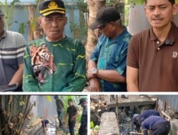 Respon Cepat Atas Tinjauan Camat SU II, Pihak PUPR Kota Palembang Laksanakan Pembersihan Saluran Air Di Lorong Kolam