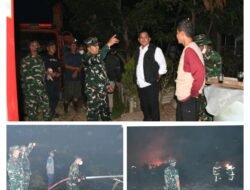 Danrem 044/Gapo Turun Langsung Pantau Pemadaman Karhutla