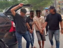 Polrestabes Palembang Amankan Dua Tersangka Curanmor, Motor Korban Jadi Barang Bukti