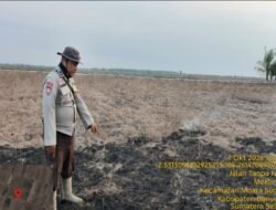 Tiga Hotspot Dicek di Muara Sugihan, Polisi Temukan Lahan Terbakar dan Api Telah Padam