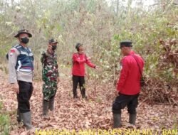 Patroli Terpadu di Desa Pulau Muning, Tim Gabungan Sosialisasikan Pencegahan Karhutla