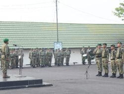 Upacara bulanan Korem 044/Gapo, Momentum Perkuat Dedikasi dan Soliditas Prajurit