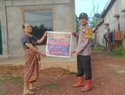 Bhabinkamtibmas Polsek Betung Sosialisasikan Pencegahan Karhutla di Kelurahan Betung