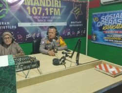 Satlantas Polres Lampung Utara Sosialisasikan Operasi Patuh Krakatau 2026 melalui Radio